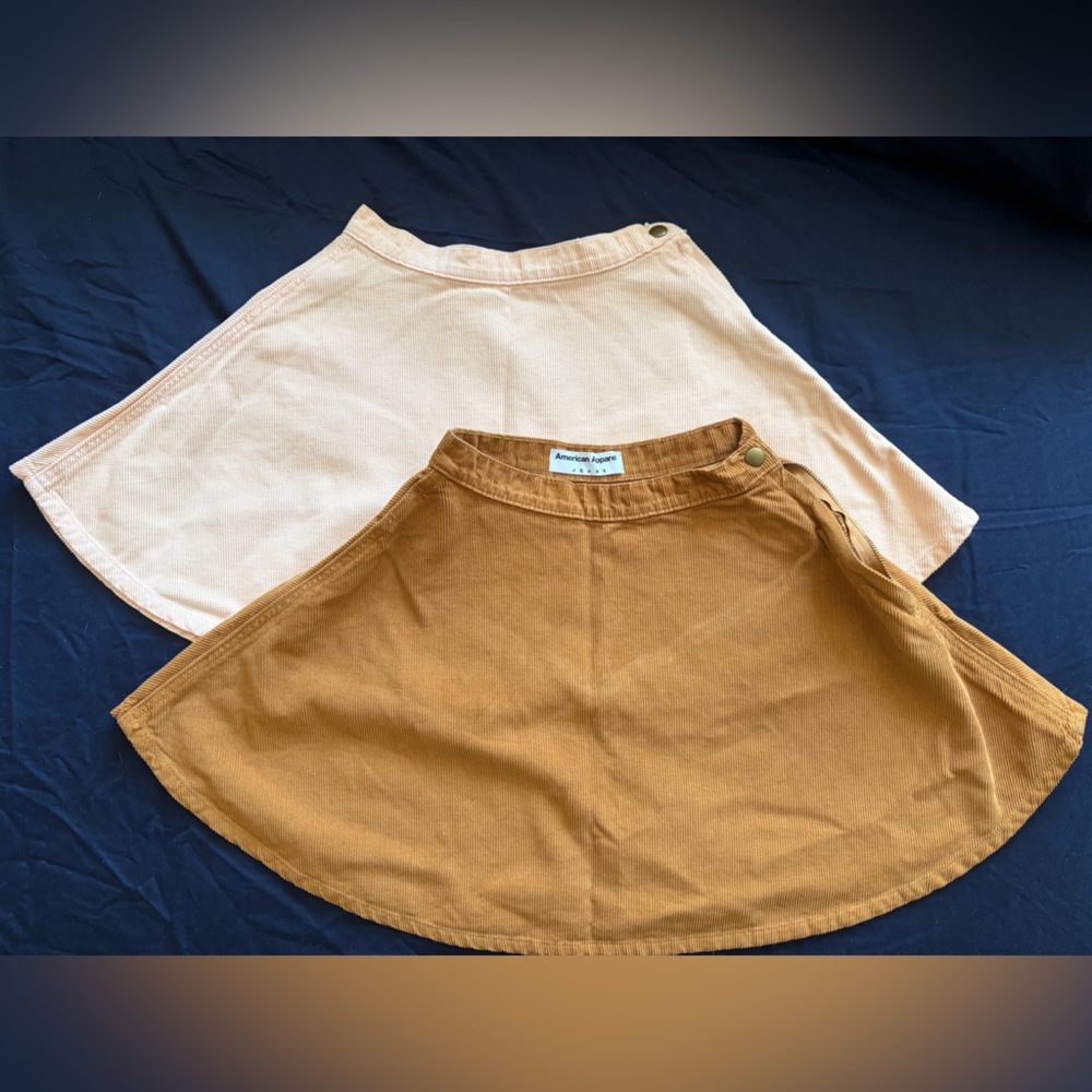 [bulk 2] American Apparel Women’s Corduroy Circle Skirt XS